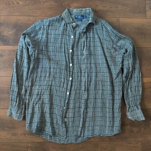 Plaid Polo button up (by Ralph Lauren)